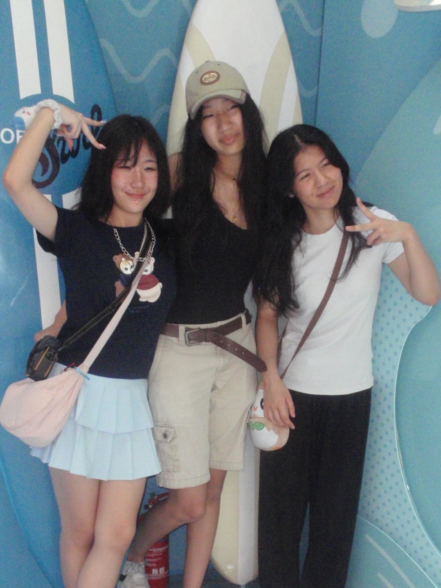 me and 2 friends in singapore