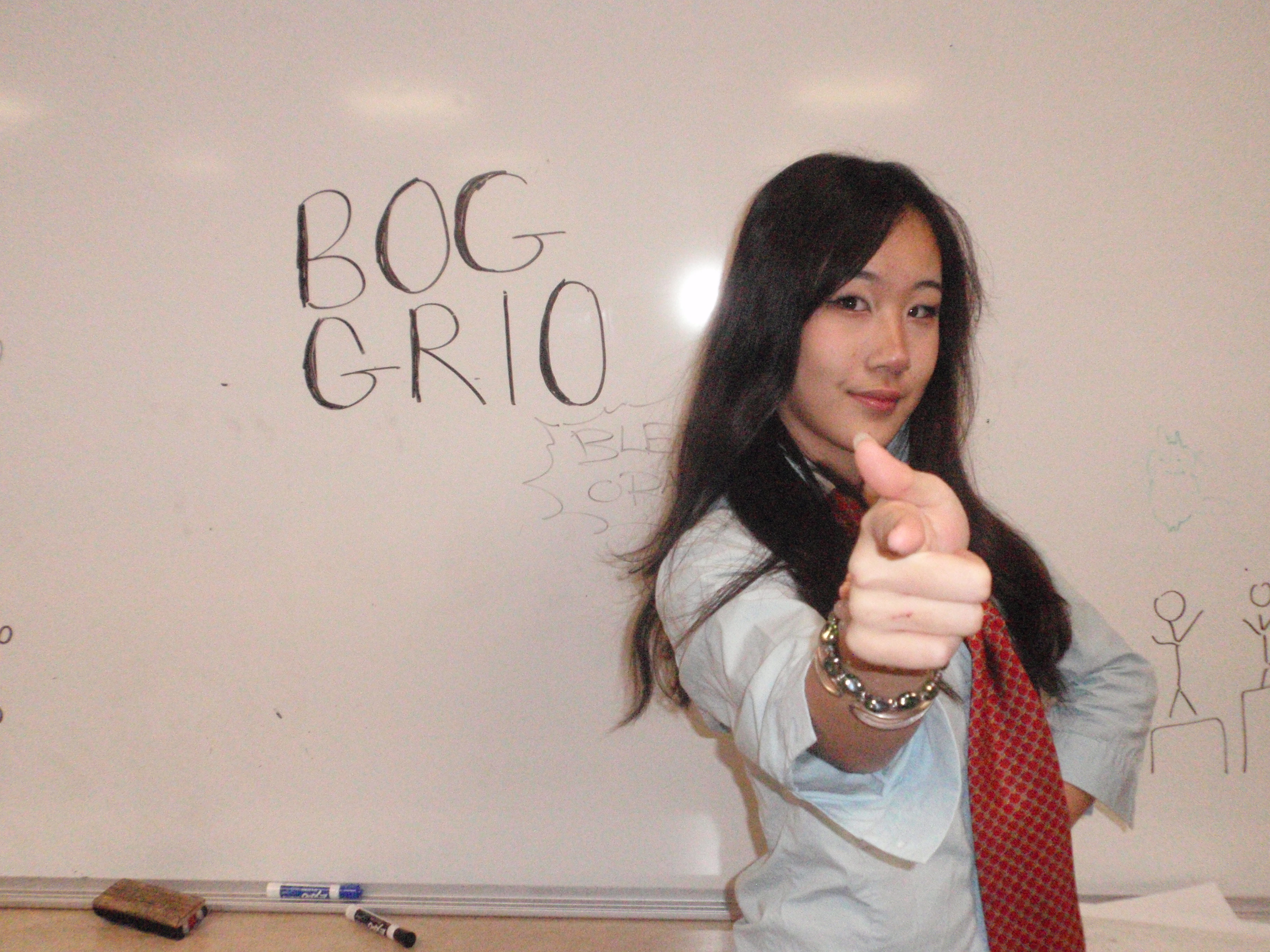 me in front of grade sign